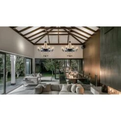 ANTIQUE 6-vp Kattokruunu Ø 62 Cm -Brafab Huonekalut Kauppa Antique 6 kattovalaisin milj 2