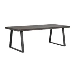 BROOKLYN Ruokapöytä 220 X 95 Cm Metallijaloilla -Brafab Huonekalut Kauppa Brooklyn ruokapoyta 220x95cm U jaloilla savutammi musta 119820 2