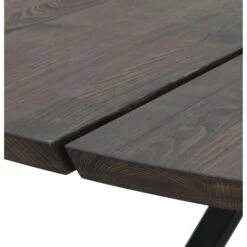 CARRADALE Ruokapöytä Pyöreä 150 Cm Metallijaloilla -Brafab Huonekalut Kauppa Carradale ruokapoyta pyorea savutammi detalj