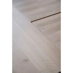 CARRADALE Ruokapöydän Jatkolevy 50 Cm -Brafab Huonekalut Kauppa Carradale ruokapoyta valkotammi musta 120320 jatkettu detalj