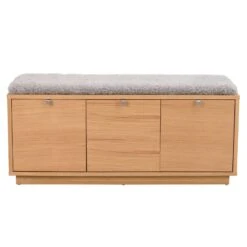 CONFETTI Säilytyspenkki 106 Cm 31 CONFETTI Säilytyspenkki 106 Cm -Brafab Huonekalut Kauppa Confetti penkki 3ltk tammi harmaa 103762