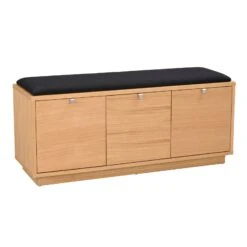 CONFETTI Säilytyspenkki 106 Cm 24 CONFETTI Säilytyspenkki 106 Cm -Brafab Huonekalut Kauppa Confetti penkki 3ltk tammi musta 103761 1