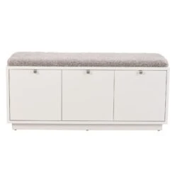 CONFETTI Säilytyspenkki 106 Cm 34 CONFETTI Säilytyspenkki 106 Cm -Brafab Huonekalut Kauppa Confetti penkki 3ltk valkoinen harmaa 103764