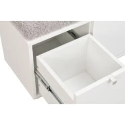 CONFETTI Säilytyspenkki 106 Cm 36 CONFETTI Säilytyspenkki 106 Cm -Brafab Huonekalut Kauppa Confetti penkki valkoinen harmaa detalj