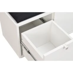 CONFETTI Säilytyspenkki 106 Cm 28 CONFETTI Säilytyspenkki 106 Cm -Brafab Huonekalut Kauppa Confetti penkki valkoinen musta detalj