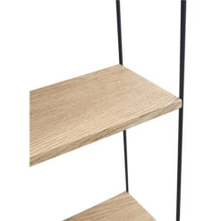 DAY Seinähylly 59 Cm 5-tasoinen -Brafab Huonekalut Kauppa Day seinahylly ruskea musta detalj