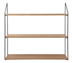 DAY Seinähylly 60 Cm 3-tasoinen -Brafab Huonekalut Kauppa Day 2Dseinahylly 2D3os 5Flv 2Dmusta 5F1