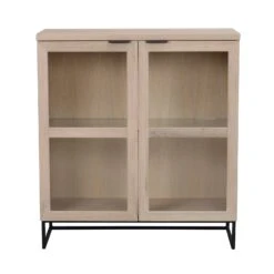 EVERETT Vitriinikaappi 95 Cm -Brafab Huonekalut Kauppa Everett kaappi 105 kuultovalko 18771