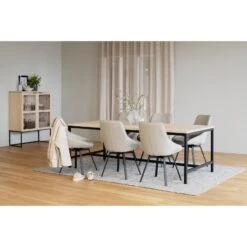 EVERETT Ruokapöytä -Brafab Huonekalut Kauppa Everett ruokapoyta kaappi Alison tuolit miljoo