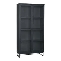 EVERETT Vitriini 95 Cm Korkea -Brafab Huonekalut Kauppa Everett vitriini musta 118788
