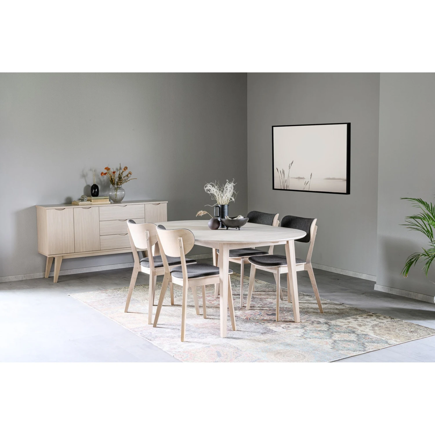 FILIPPA Ruokapöytä Ovaali Jatkettava 105 X 170 + 40 Cm 13 FILIPPA Ruokapöytä Ovaali Jatkettava 105 X 170 + 40 Cm - Image 11