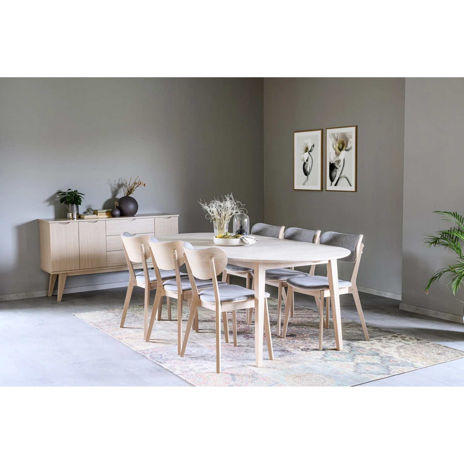 FILIPPA Ruokapöytä Ovaali Jatkettava 105 X 170 + 40 Cm 14 FILIPPA Ruokapöytä Ovaali Jatkettava 105 X 170 + 40 Cm - Image 12