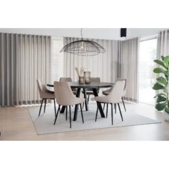 FRED Ruokapöytä Pyöreä 160 Cm -Brafab Huonekalut Kauppa Fred rr pyorea musta 117444 miljoo