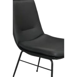 LOWELL Tuoli -Brafab Huonekalut Kauppa Lowell tuoli musta nahka 120255 detalj