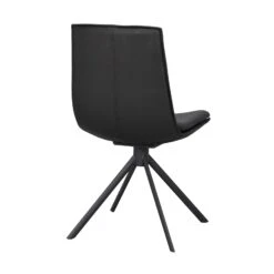 LOWELL Tuoli Pyörivä -Brafab Huonekalut Kauppa Lowell tuoli musta nahka kaantyva 120253 3