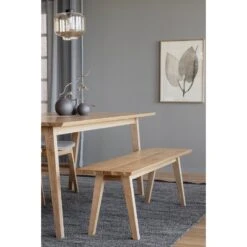 MELFORT Ruokapöytä 180 X 90 Cm 15 MELFORT Ruokapöytä 180 X 90 Cm -Brafab Huonekalut Kauppa Melford poyta tammi 119745 Melford penkki 119748