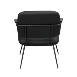 PRESCOTT Nojatuoli Nahkaverhoilulla 16 PRESCOTT Nojatuoli Nahkaverhoilulla -Brafab Huonekalut Kauppa Prescott tuoli musta 120110 4