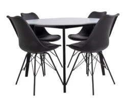 RIMINI/MILANO 4 Hengen Pyöreä Ruokailuryhmä