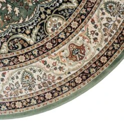 ROYAL PALACE Viskoosimatto Pyöreä 22 ROYAL PALACE Viskoosimatto Pyöreä -Brafab Huonekalut Kauppa Royal palace vihrea pyorea kulma