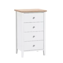 SAARA Lipasto 47 Cm Korkea -Brafab Huonekalut Kauppa Saara lipasto 4ltk kapea tammi 1