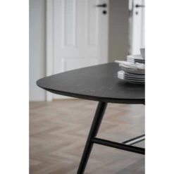 SPRINGDALE Ruokapöytä Ovaali 200 X 98 Cm 9 SPRINGDALE Ruokapöytä Ovaali 200 X 98 Cm -Brafab Huonekalut Kauppa Springdale poyta musta 119730 detalj