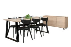 SWING/AMI 6 Hengen Ruokailuryhmä Metallijalalla -Brafab Huonekalut Kauppa Swing Ami rr 1 6 koivu musta 6