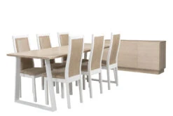 SWING/POHJOLA 6 Hengen Ruokailuryhmä -Brafab Huonekalut Kauppa Swing Pohjola rr 1 6 koivu valkoinen 2