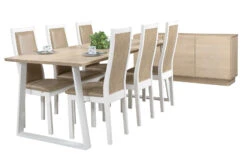 SWING/POHJOLA 6 Hengen Ruokailuryhmä -Brafab Huonekalut Kauppa Swing Pohjola rr 1 6 koivu valkoinen 4