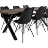 TAMMISAARI/MILANO 6 Hengen Ruokailuryhmä -Brafab Huonekalut Kauppa Tammisaari Milano rr 1 2B6 musta