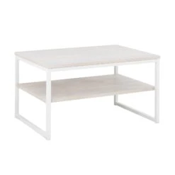 VIIVA Sohvapöytä 90 X 60 Cm -Brafab Huonekalut Kauppa Viiva sohvapoyta 90x60 saarni valkoinen