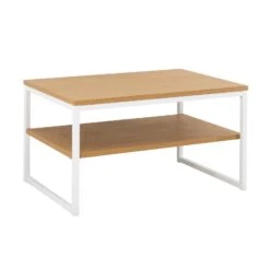 VIIVA Sohvapöytä 90 X 60 Cm -Brafab Huonekalut Kauppa Viiva sohvapoyta 90x60 tammi valkoinen