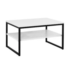 VIIVA Sohvapöytä 90 X 60 Cm -Brafab Huonekalut Kauppa Viiva sohvapoyta 90x60 valkoinen musta