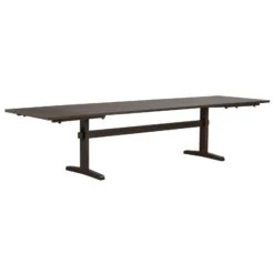 WESTVILLE Ruokapöytä 240 X 95 Cm -Brafab Huonekalut Kauppa Westville ruokapoyta 240 ruskeatammi 120718 jatkopaloilla