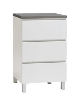 VIIVA Lipasto 46 Cm Matala -Brafab Huonekalut Kauppa viiva lipasto kapea 3ltk alumiinijalat antrasiitti