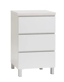 VIIVA Lipasto 46 Cm Matala -Brafab Huonekalut Kauppa viiva lipasto kapea 3ltk alumiinijalat saarni web