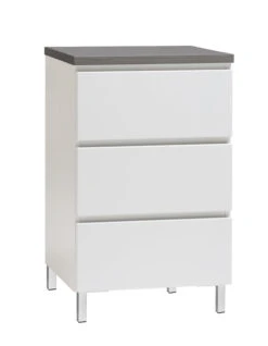 VIIVA Lipasto 46 Cm Matala -Brafab Huonekalut Kauppa viiva lipasto kapea 3ltk metallijalat antrasiitti