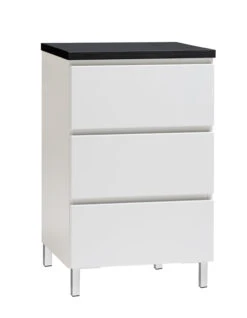 VIIVA Lipasto 46 Cm Matala -Brafab Huonekalut Kauppa viiva lipasto kapea 3ltk metallijalat musta