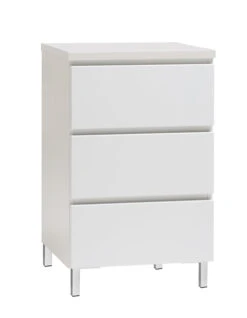 VIIVA Lipasto 46 Cm Matala -Brafab Huonekalut Kauppa viiva lipasto kapea 3ltk metallijalat saarni