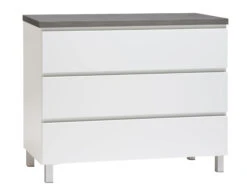 VIIVA Lipasto 92 Cm Matala -Brafab Huonekalut Kauppa viiva lipasto levea 3ltk alumiinijalat antrasiitti