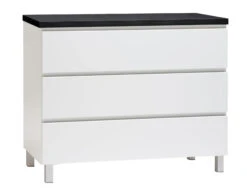 VIIVA Lipasto 92 Cm Matala -Brafab Huonekalut Kauppa viiva lipasto levea 3ltk alumiinijalat musta