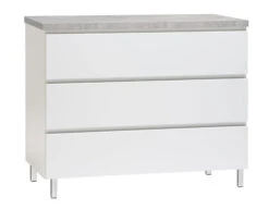 VIIVA Lipasto 92 Cm Matala -Brafab Huonekalut Kauppa viiva lipasto levea 3ltk metallijalat harmaa