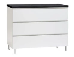 VIIVA Lipasto 92 Cm Matala -Brafab Huonekalut Kauppa viiva lipasto levea 3ltk metallijalat musta