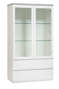 VIIVA Vitriini 92 Cm -Brafab Huonekalut Kauppa viiva vitriini sokkeli harmaa